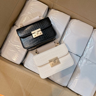 Túi khoá miu vân rắn size 18 khoá mờ