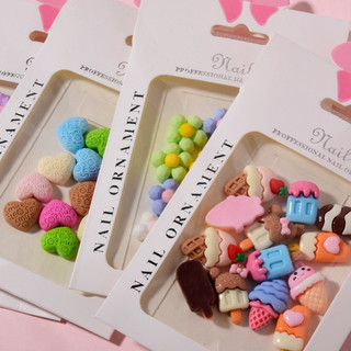Set 12 charm phụ kiện hoạt hình đính móng túi nhiều mẫu