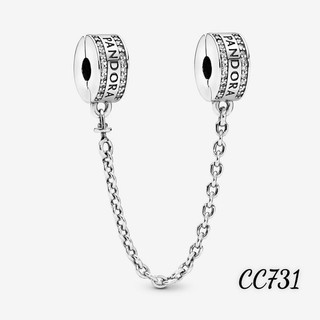 CHARM PAN ALE KHOÁ XÍCH AN TOÀN KHẮC CHỮ PAN BẠC S925 THUẦN KHIẾT HÀNG CAO CẤP