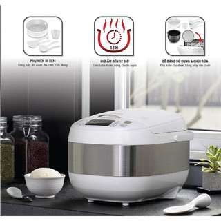 Nồi cơm điện tử tefal 1.8 lít rk752168