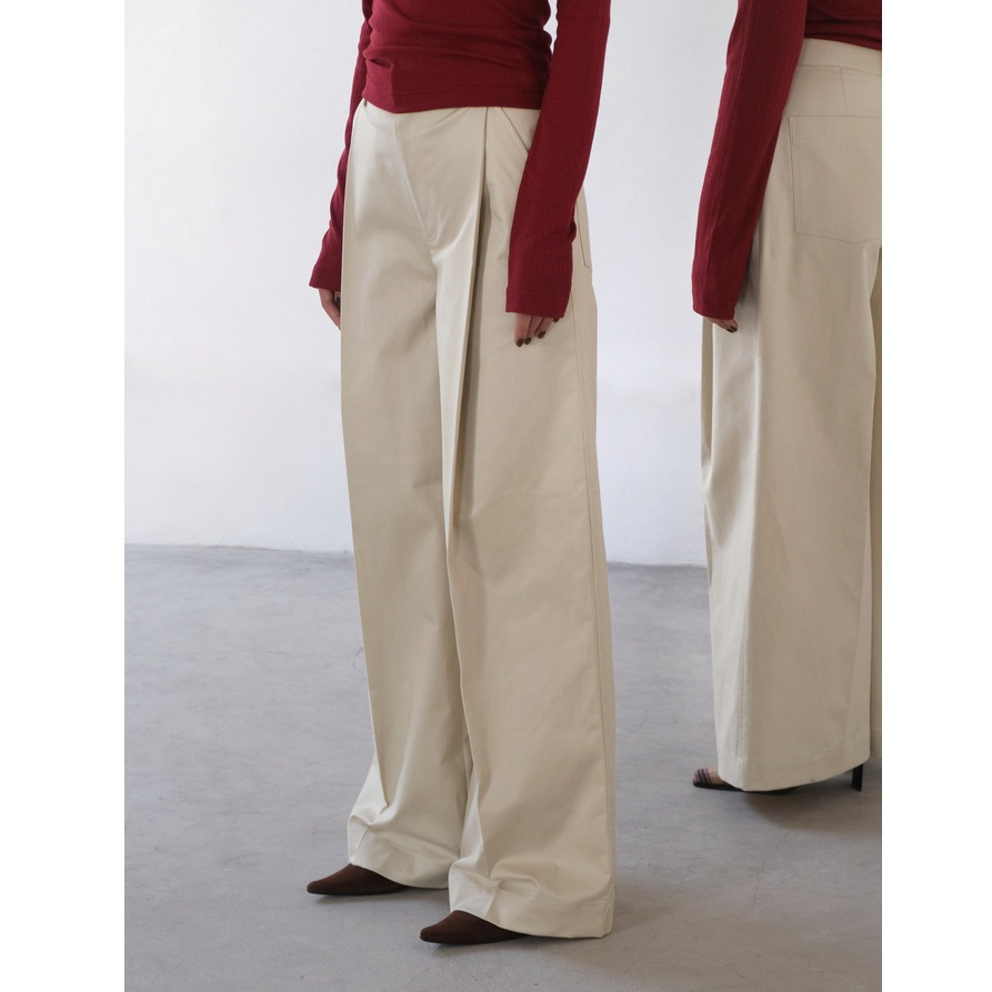 /ou'ba:d/ - QUẦN TÂY KEM ỐNG RỘNG basic nữ, chất vải kaki đứng form có túi bên hông S/M/L/XL
