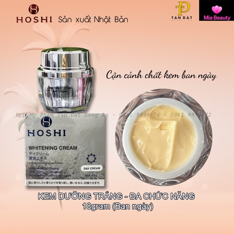 Kem Hoshi Nhật Bản chính hãng giảm thâm nám tàn nhang ngừa lão hoá trắng da 18g - Marisa Beauty
