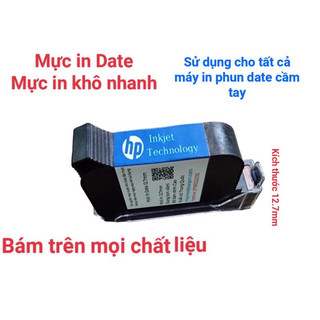 Mực in date cầm tay, mực in khô nhanh, dành cho máy in date cầm tay