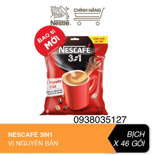 NESCAFE 3in1 ĐẬM ĐÀ HÀI HÒA NHIỀU VỊ SỮA (túi 46 gói x 17gram) date mới