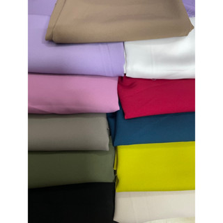  vải trượt ý ruby lụa  may quần xuông siêu đẹp 