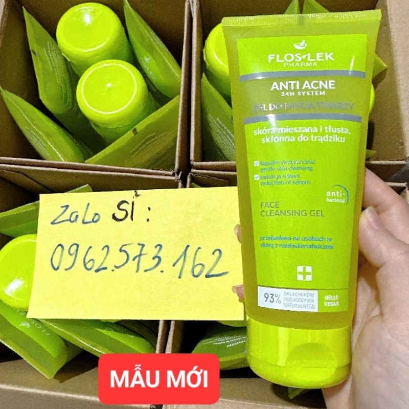 Sữa Rửa Mặt FLOSLEK - Dạng Gel Cho Da Nhờn Mụn Floslek Anti Acne (200ml)