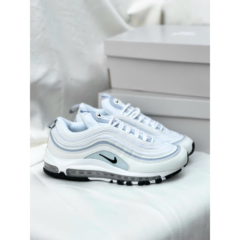 Giày Njke Max97 Trắng Xanh mới, giầy thể thao nam nữ full box bill có phản quang