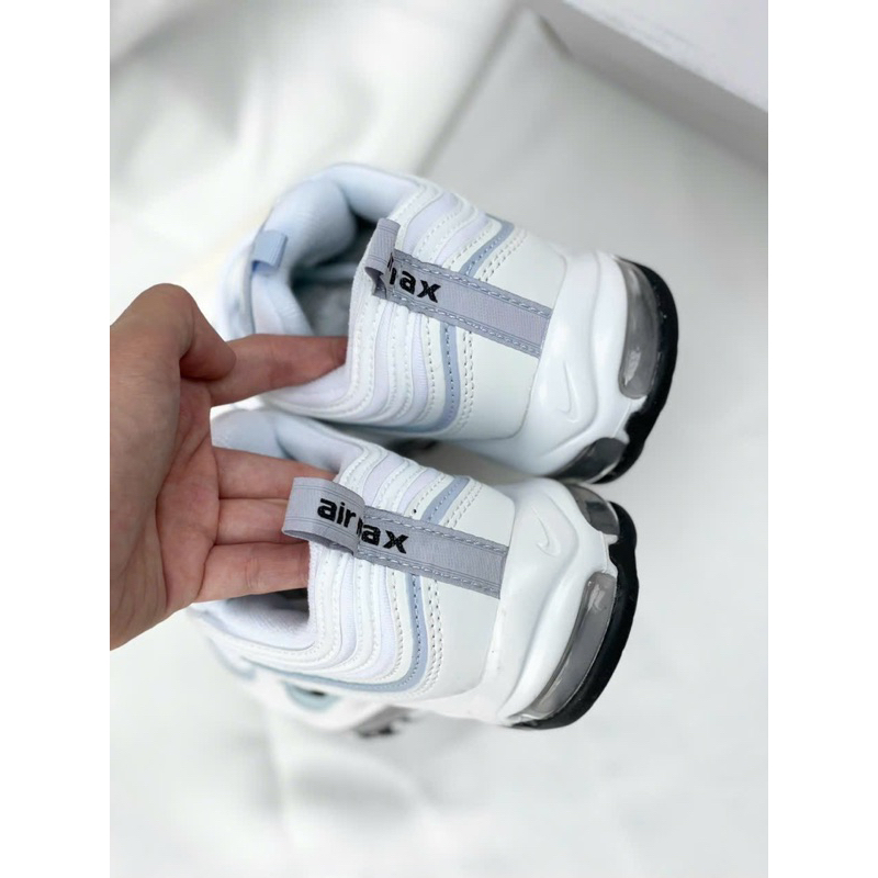 Giày Njke Max97 Trắng Xanh mới, giầy thể thao nam nữ full box bill có phản quang