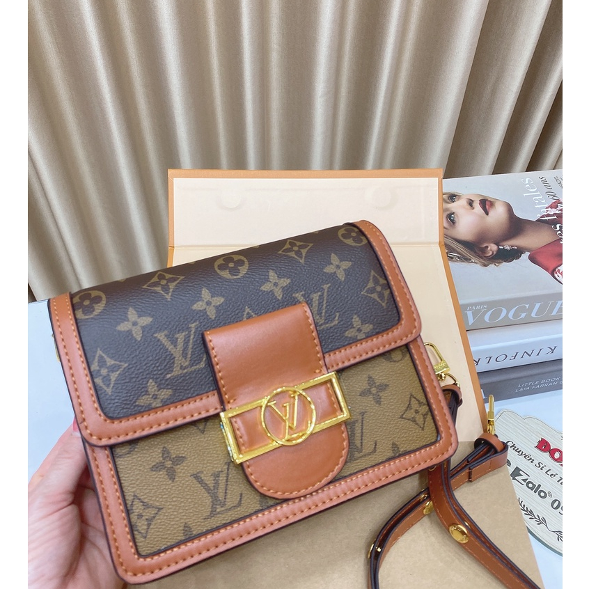 Túi Xách Nữ  DauPHIN Size 21,25 cmBản Vip2  Box Nam Châm Nguyên Siu Đeo Chéo Đeo Kẹp Nách Sang Chảnh MSP429