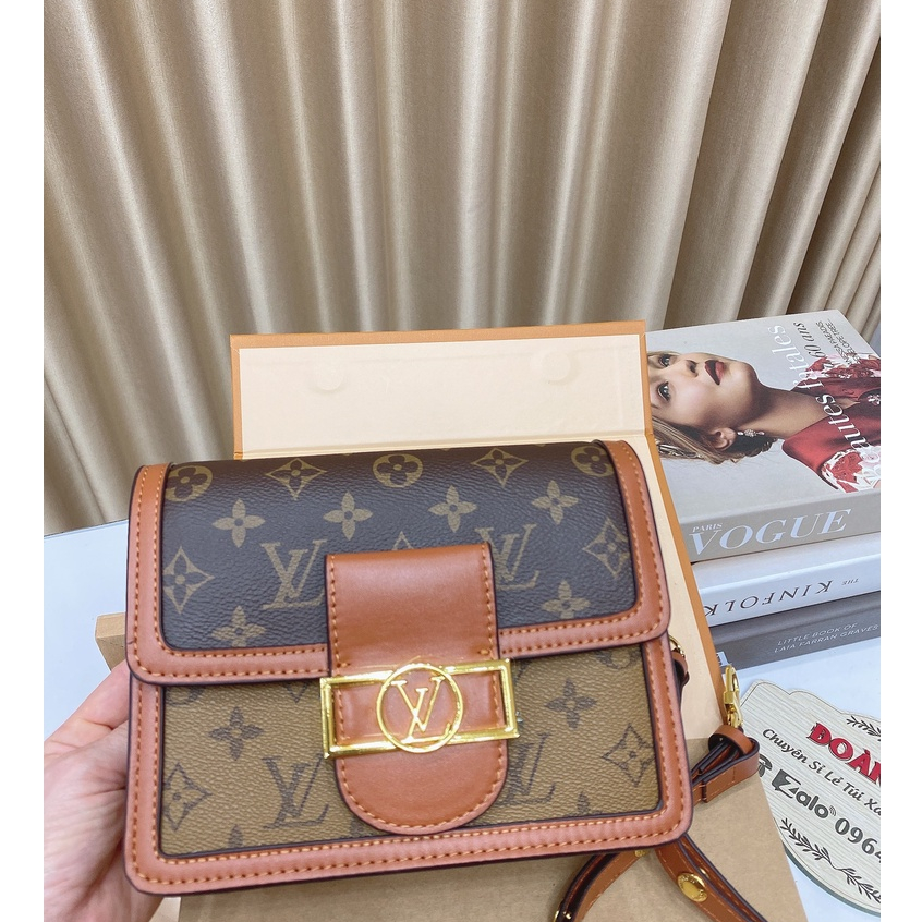 Túi Xách Nữ  DauPHIN Size 21,25 cmBản Vip2  Box Nam Châm Nguyên Siu Đeo Chéo Đeo Kẹp Nách Sang Chảnh MSP429