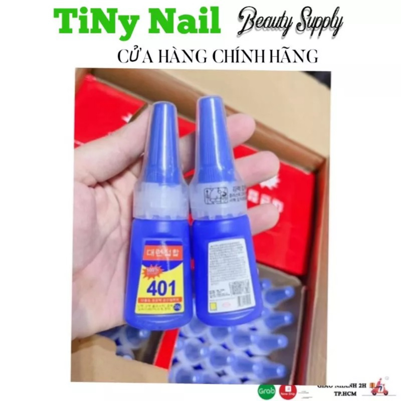 Keo 401 xịn tem 100% dán móng siêu chắc 20g