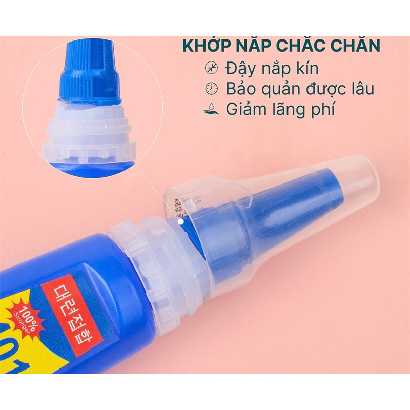 Keo 401 xịn tem 100% dán móng siêu chắc 20g
