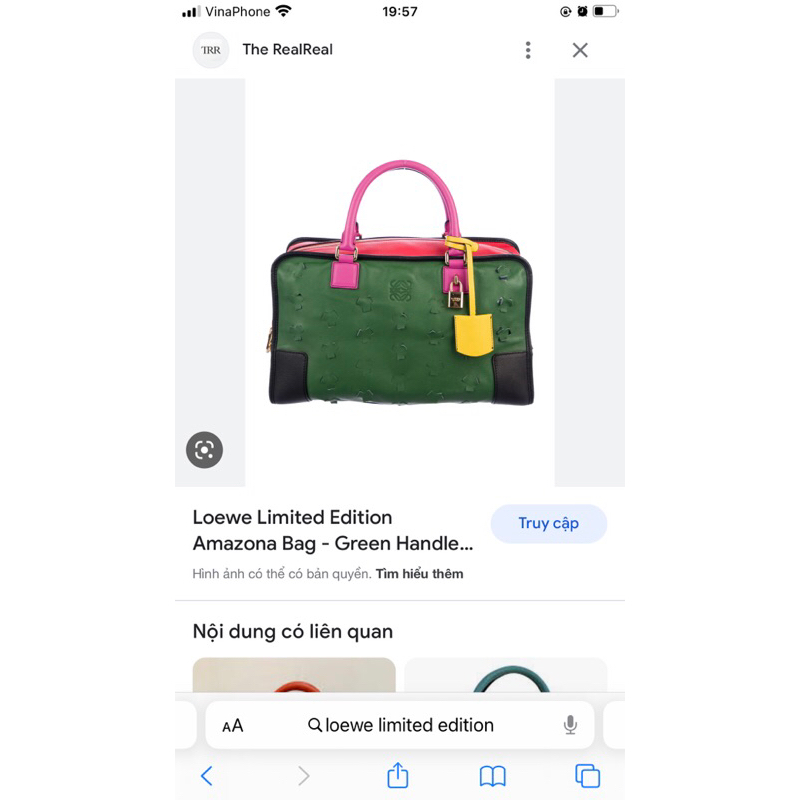 Túi loewe auth 30cm