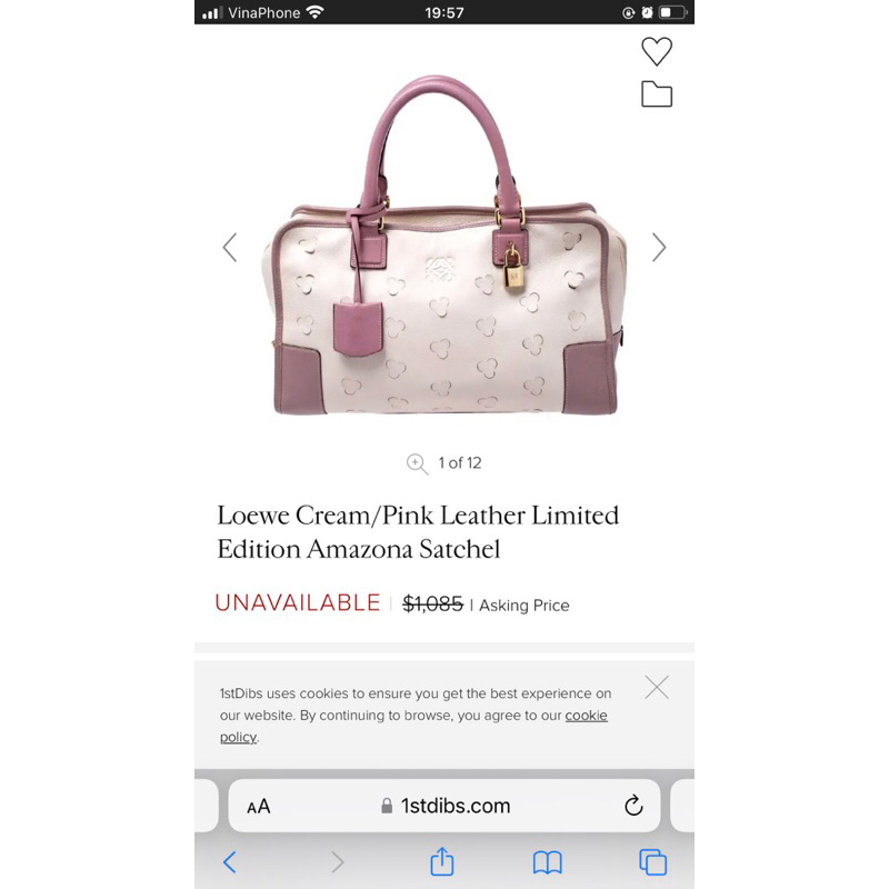 Túi loewe auth 30cm