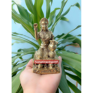 Tượng đồng nàng tài lộc 12 cm