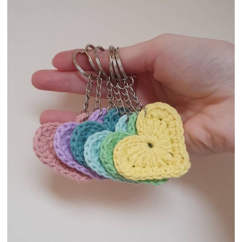 Móc khoá trái tim handmade