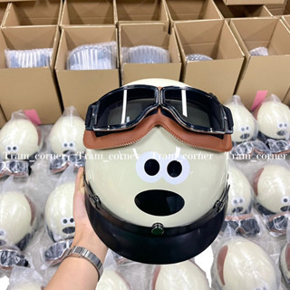 Mũ Bảo Hiểm kèm kính dễ thương