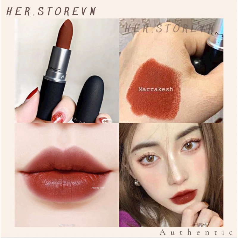 Son MAC Marrakesh 646 Màu Đỏ Gạch – Matte 3g