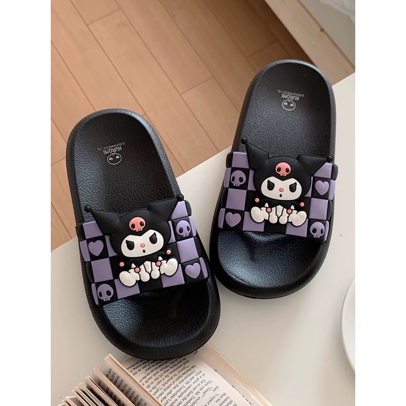 Dép bánh mì, Dép quai ngang hoạ tiết KUROMI thương hiệu XIXITAO