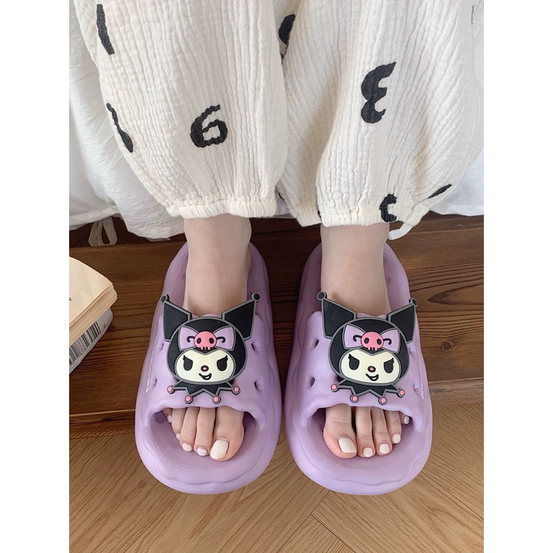 Dép bánh mì, Dép quai ngang hoạ tiết KUROMI thương hiệu XIXITAO