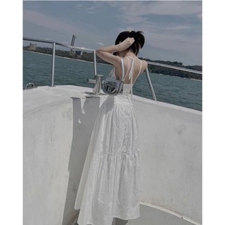 ĐẦM MAXI TRẮNG SÁT NÁCH