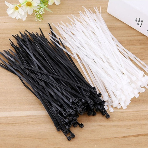 100 Dây Rút Nhựa - Dây Thít Nhựa Lạt Khóa Siêu Chắc Nhiều Size