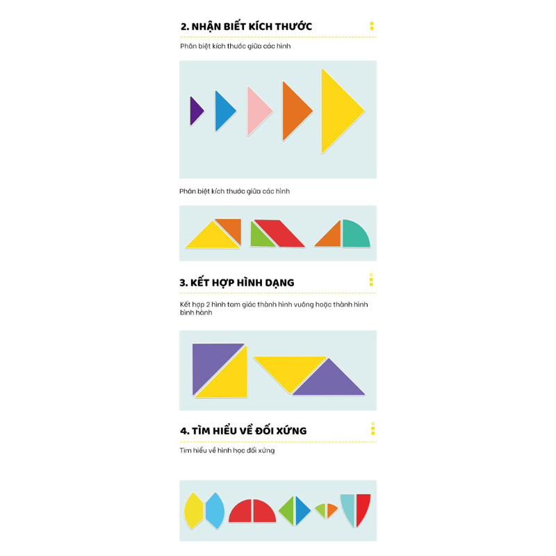 Đồ chơi xếp hình Tangram Cao cấp loại 1 nam châm xịn chính hãng Pinwheel đồ chơi sáng tạo thông minh cho bé