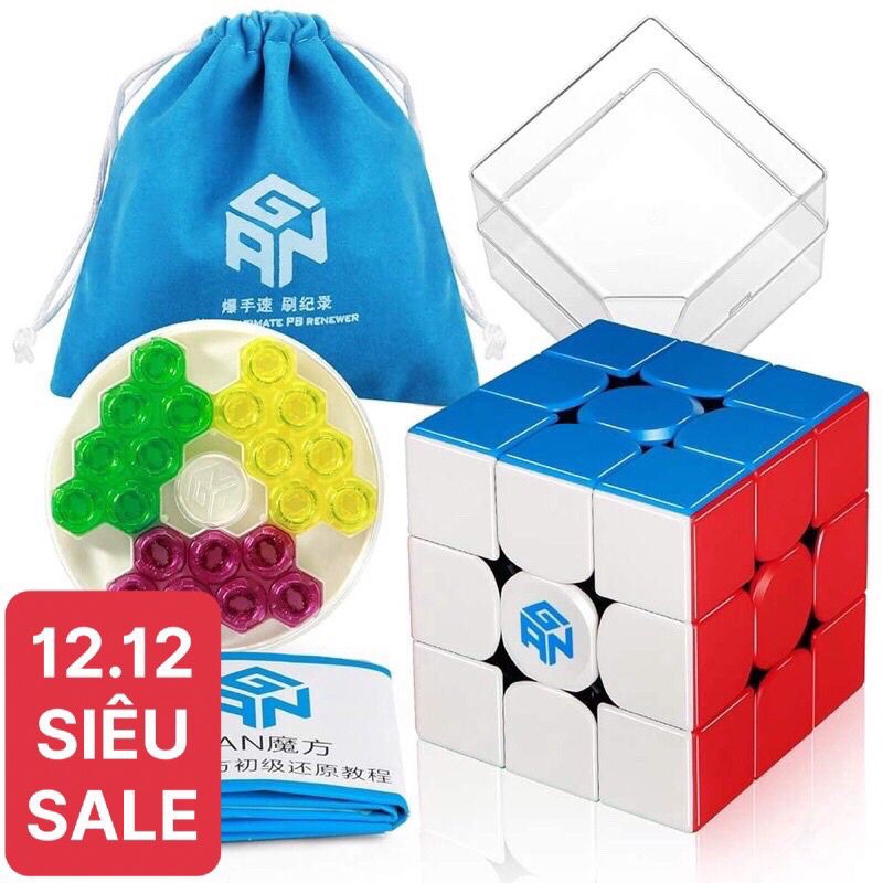 Rubik 3x3 Gan 356 M Cao Cấp Flagship Có Nam Châm