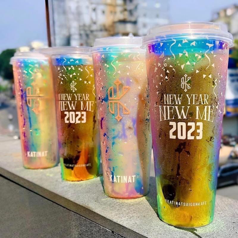 Ly cầu vồng Katinat new year 2023