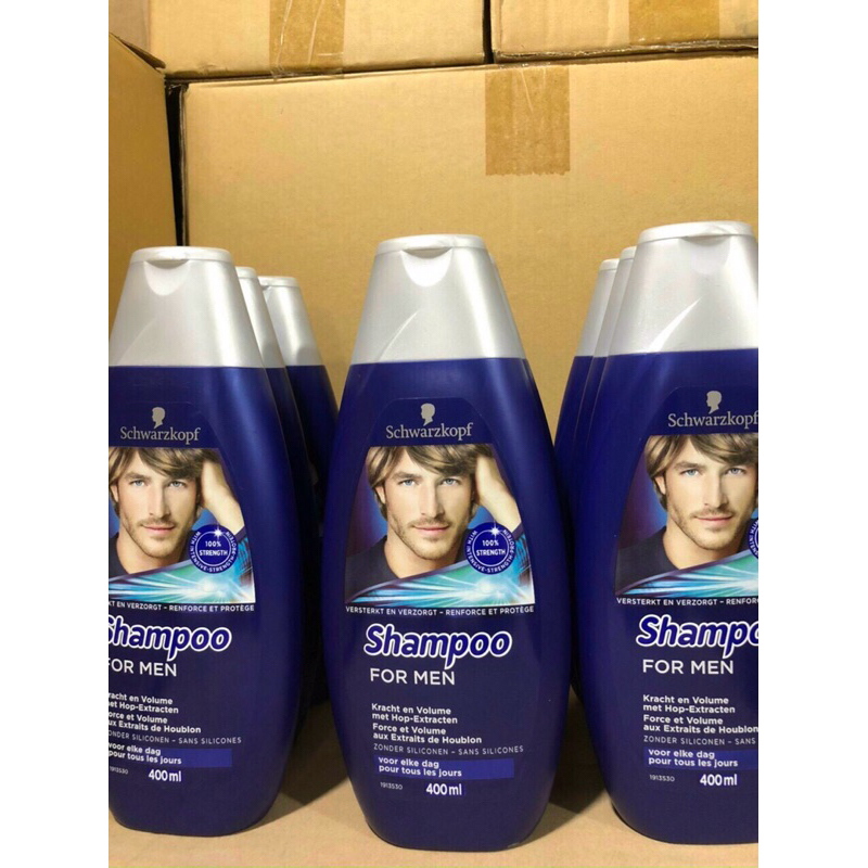 Dầu gội cho nam giới Schauma For Men giảm gàu -thoáng mát 400ml Hàng Đức