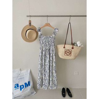 Váy maxi hoa nhí chun ngực 32405 CHERRY COCO