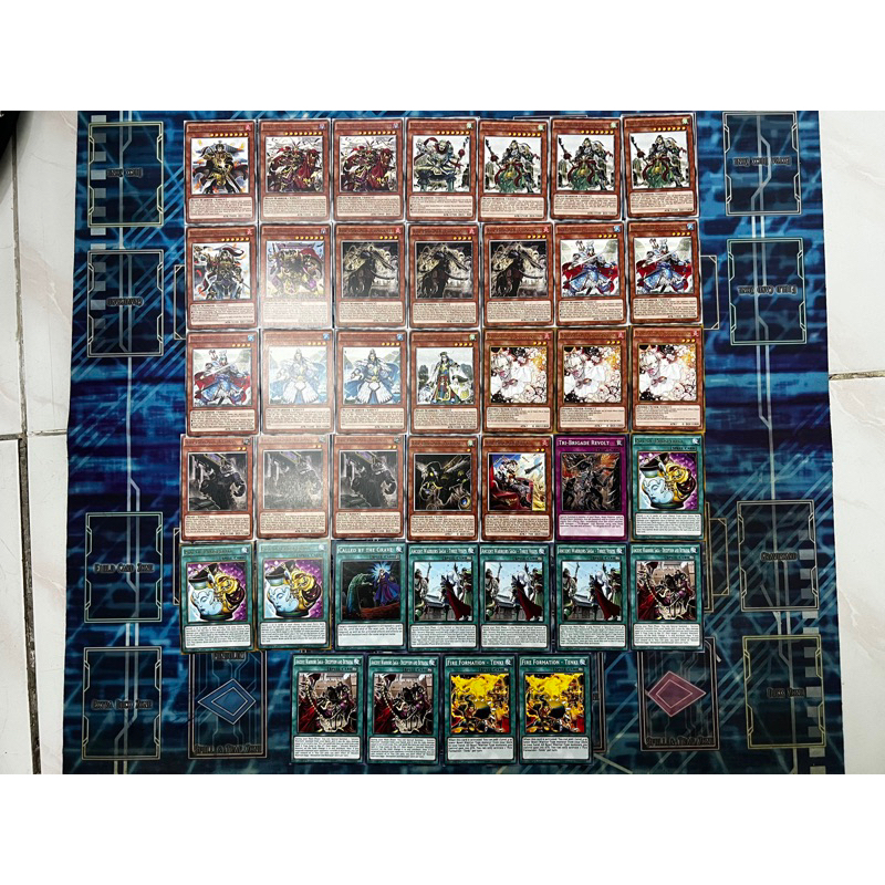 Bộ bài in Ancient Warriors -55 lá cả Extra deck-In 1 và 2 mặt
