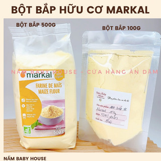 Date 2025 Bột bắp hữu cơ Markal làm bánh , váng sữa cho bé và gia đình 500g