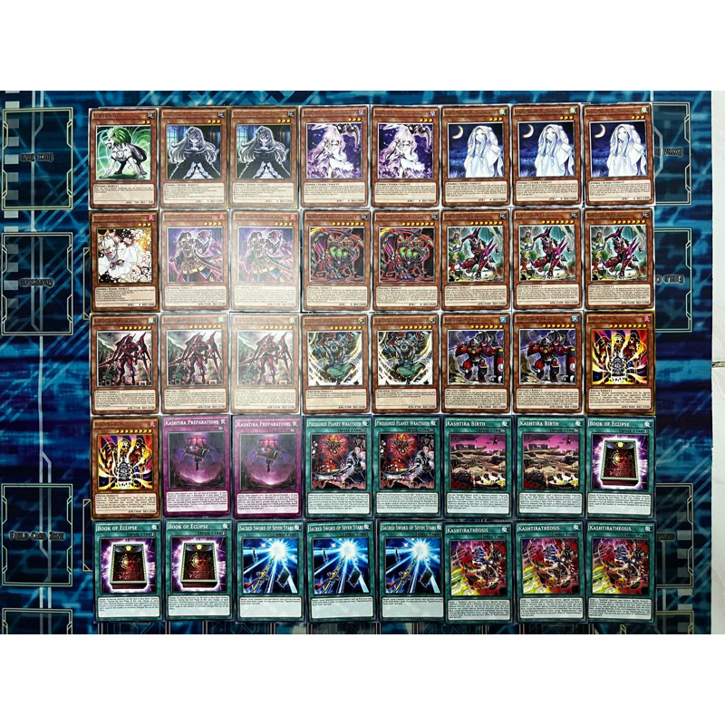 Bộ bài in Kashtira-55 lá cả Extra deck-In1 và 2 mặt
