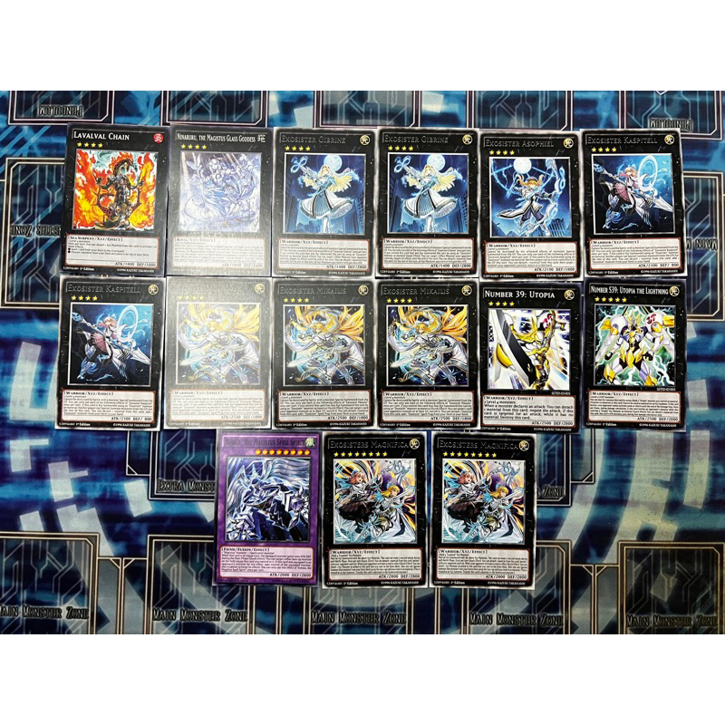 Bộ bài in Exosister -55 lá cả Extra Deck -In 1 và 2 mặt