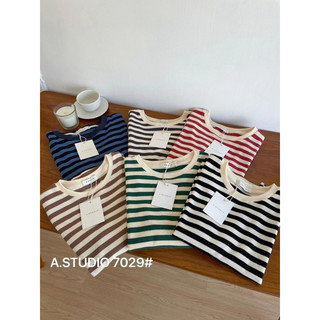Áo pull kẻ ngang sợi dệt form vừa, kiểu dáng basic freesize ảnh thật ở cuối
