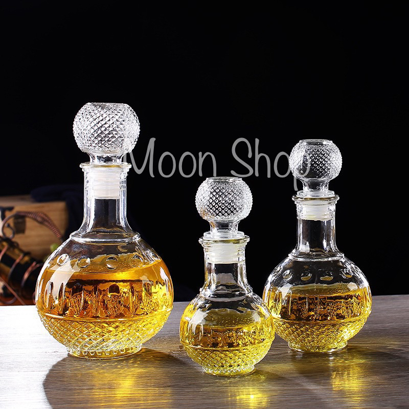 Bình, Chai đựng rượu thuỷ tinh đẹp cao cấp 1L mẫu số 12