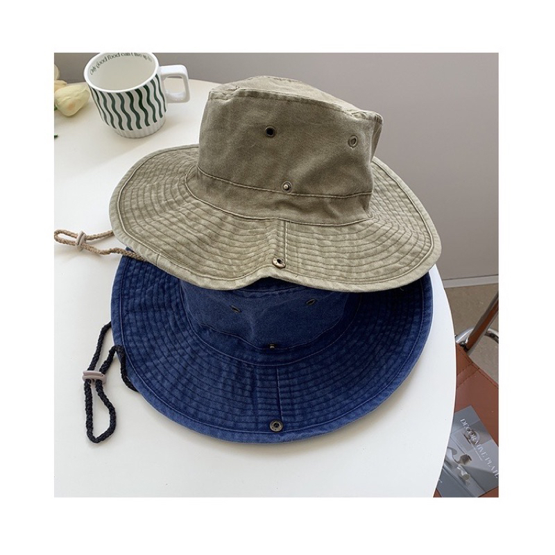 Mũ cao bồi vải bò