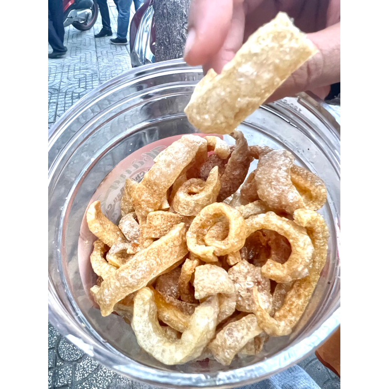 Da heo ăn vặt chiên giòn rụm nhà làm  - túi zip