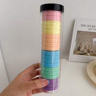 [mua từ 2 có giá sỉ ]ống Chun cột tóc ống 20 cái , phụ kiện tóc,chun  nỉ cột tóc