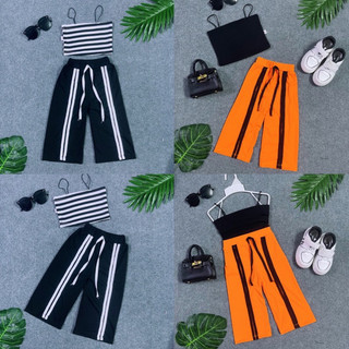 Set thể thao ống túm áo dây cho bé gái năng động chất thun mềm mại
