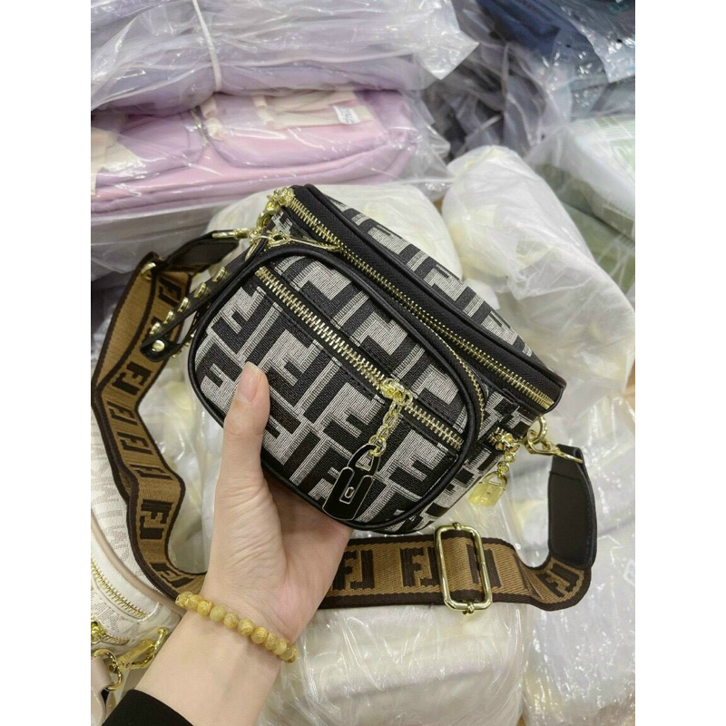 Túi bao tử đeo chéo nam nữ thời trang sang xịn Rosabeli