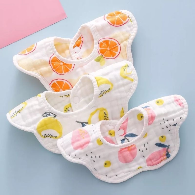 Yếm Xô Tròn Hình Cánh Hoa Xoay 360 Độ, Nhiều Mẫu Cho Bé