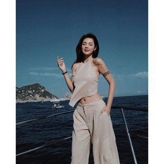 Set Yếm Đũi Kem Phoebe
