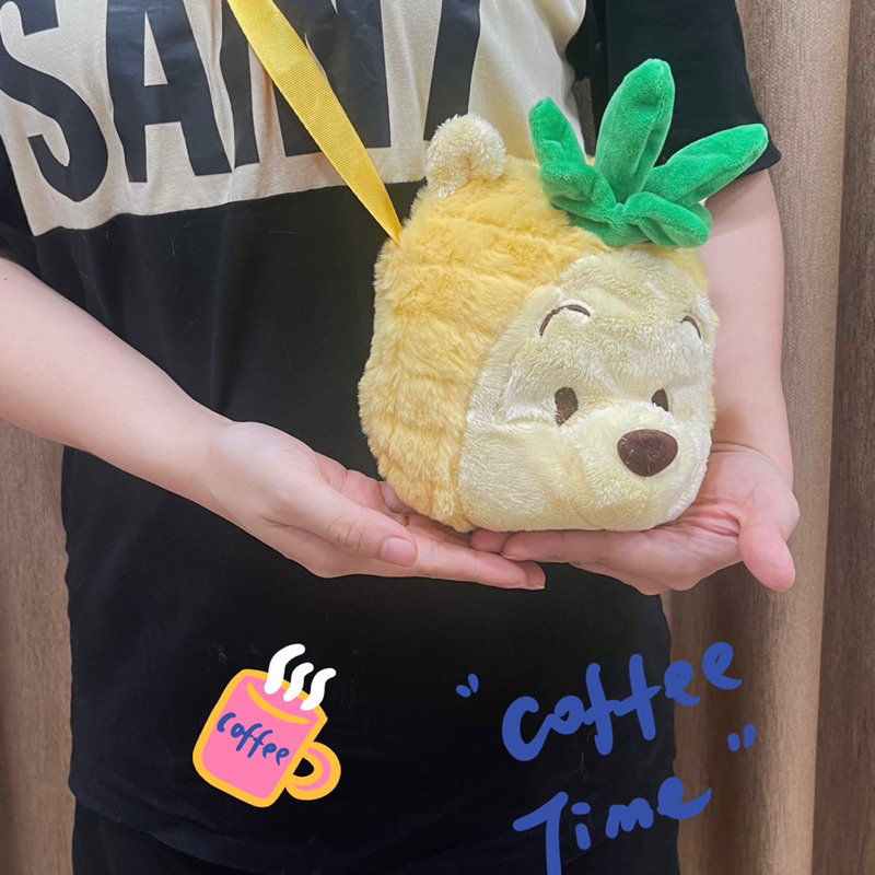 Túi Gấu Bông Winnie Pooh Trái Dứa siêu đáng yêu 20cm |ẢNH THẬT-CÓ SẴN|