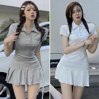 ĐẦM THUN GÂN POLO ĐUÔI CÁ
