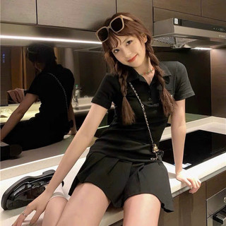 ĐẦM THUN GÂN POLO ĐUÔI CÁ