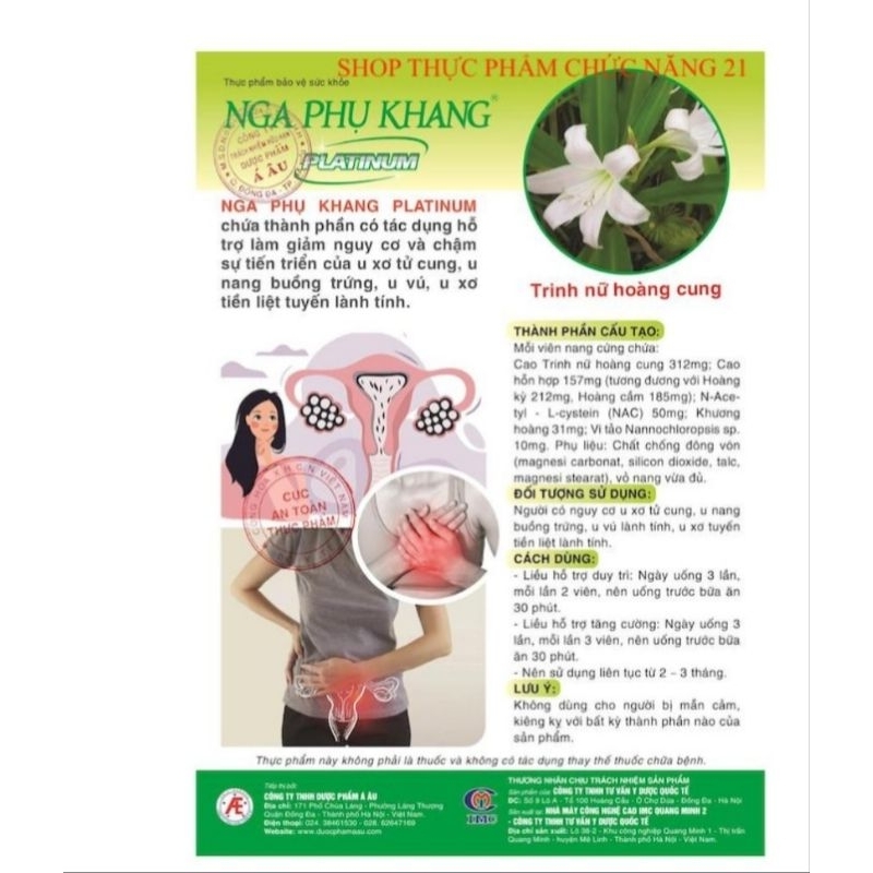 Viên uống NGA PHỤ KHANG