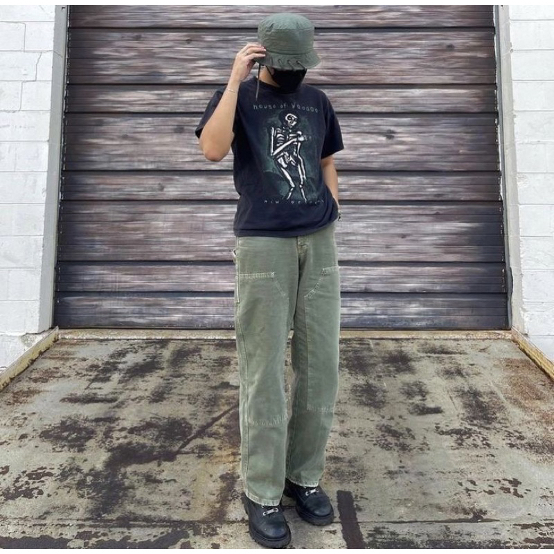 Quần Double Knee Carhatt Vintage khoá YKK