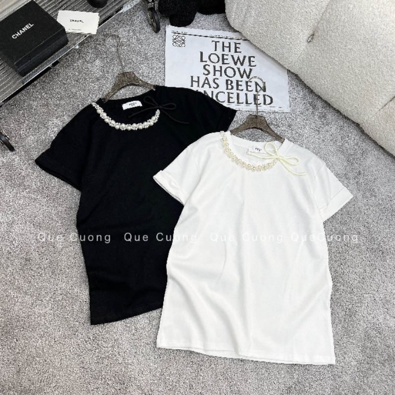 Áo phông cổ ngọc hàng QC